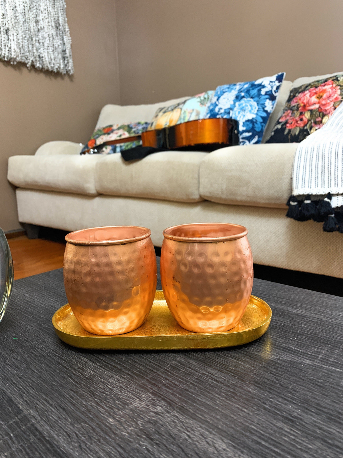 Vibhsa Handcrafted Moscow Mule Mugs, Set of 4
