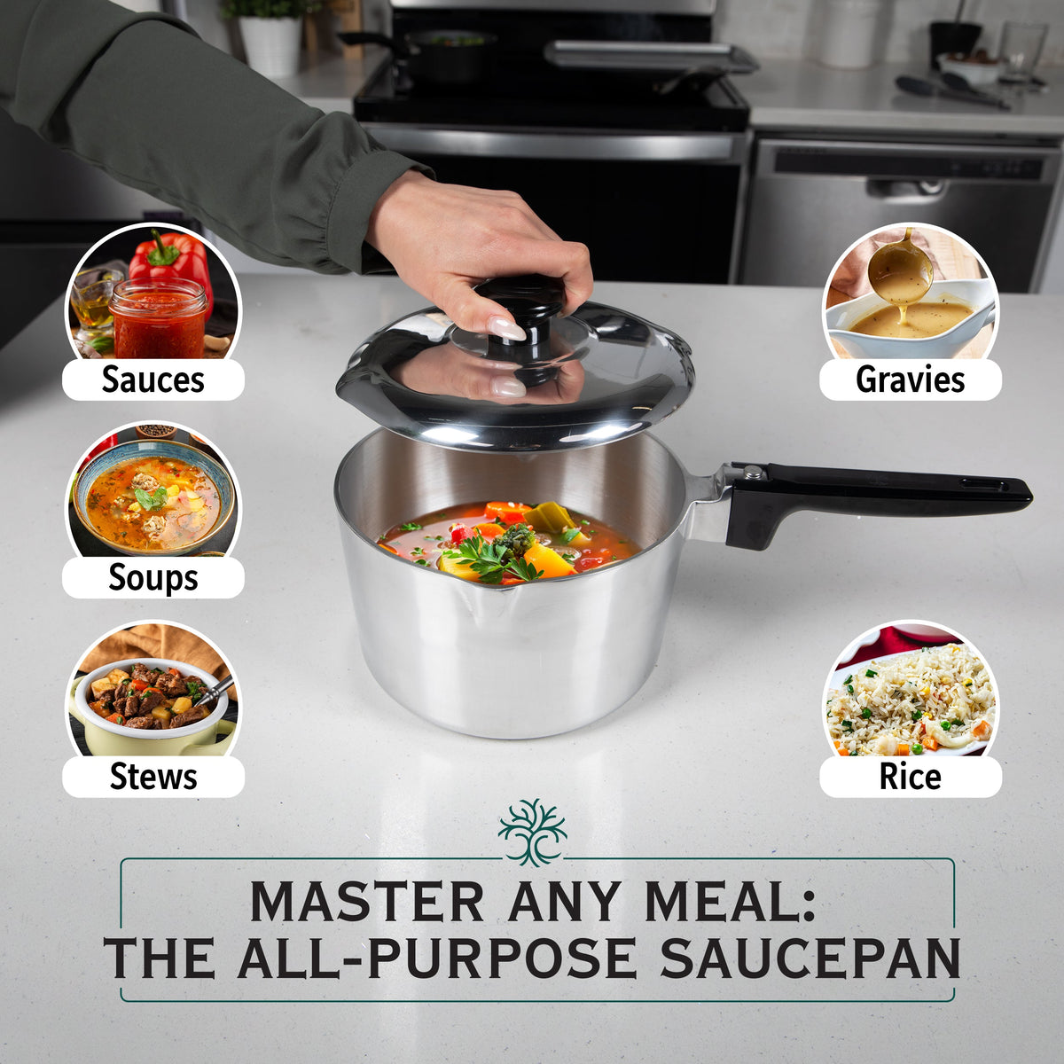 2 Quart Sauce Pan with Lid