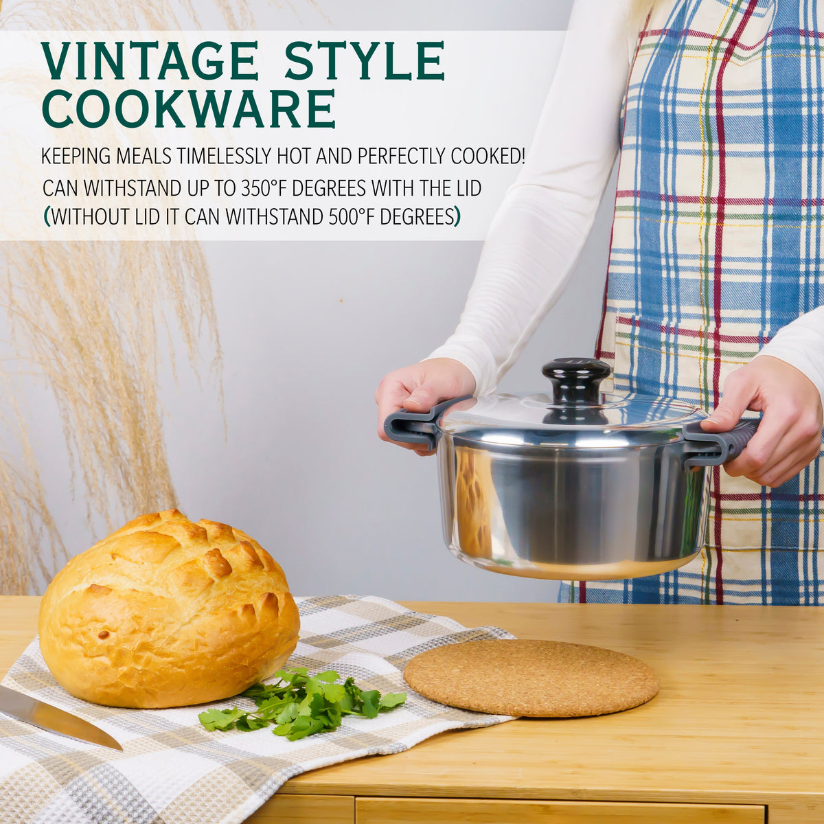 3 Quarts Round Dutch Oven with Lid