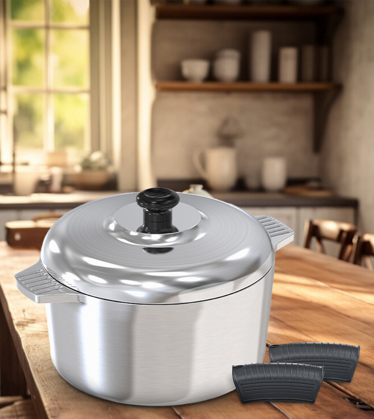 3 Quarts Round Dutch Oven with Lid