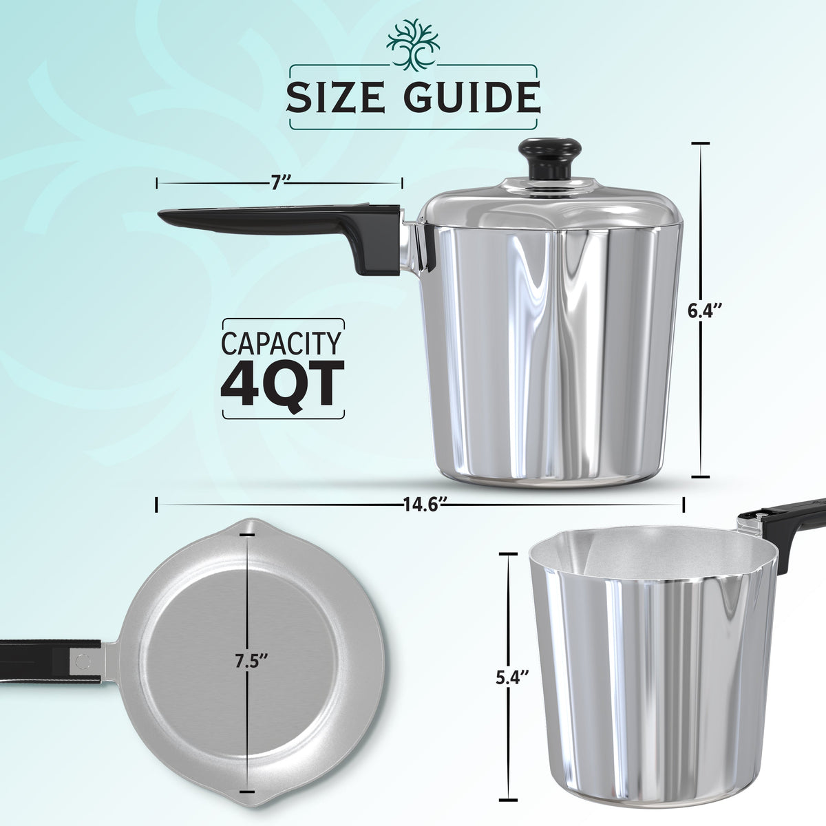 4 Quart Sauce Pan with Lid